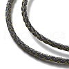 Polyester Cord Braided Necklace Makings MAK-L043-03G-01-2