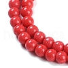 Synthetic Turquoise Beads Strands G-U004-02H-4