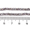 Baking Electroplate Glass Beads Strands DGLA-A039-J2MM-B06-4
