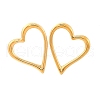 304 Stainless Steel Stud Earrings EJEW-Z098-03G-4
