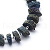 Natural Druzy Quartz Crystal Beads Strands G-F582-B03-3