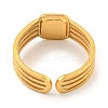 Ion Plating(IP) 304 Stainless Steel Cuff Finger Ring Components STAS-P365-32G-3