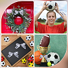 25 Yards Sport Ball Theme Printed Polyester Grosgrain Ribbon OCOR-WH20002-03A-03-5