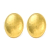 Ion Plating(IP) 304 Stainless Steel Oval Stud Earrings EJEW-D281-16G-1