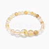 Natural Citrine Graduated Beads Necklaces and Bracelets Jewelry Sets SJEW-L132-05-5
