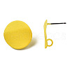 Spray Painted Iron Stud Earring Findings IFIN-N008-012D-3