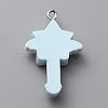 Opaque Resin Pendants RESI-CJC0011-27B-2