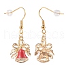 Alloy Enamel Dangle Earrings EJEW-JE04524-2