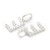 Brass Micro Pave Clear Cubic Zirconia Pendants ZIRC-J039-18P-E-2