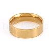 201 Stainless Steel Flat Plain Band Rings RJEW-G106-6mm-7-G-2