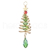 Copper Wired Glass Pendants PALLOY-JF02704-1