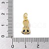 Brass Micro Pave Colorful Cubic Zirconia Glass Pendants KK-R162-026J-G-3