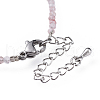 Natural Strawberry Quartz Bead Bracelets BJEW-JB04555-05-3