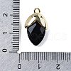 Natural Obsidian Pendants G-U019-03A-05-3
