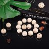Unfinished Wood Beads WOOD-PH0008-30B-4