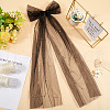 Long Bowknot Polyester Alligaor Hair Clips OHAR-WH20005-07A-4