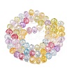 Transparent Glass Beads Strands GLAA-T023-8mm-A07-2