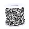 Tarnish Resistant 304 Stainless Steel Link Chains CHS-T003-27P-3