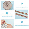 GOMAKERER about 10.5~11 yards Ethnic Style Polycotton Jacquard Leaf Ribbons OCOR-GO0001-15D-3