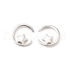 S925 Sterling Silver Stud Earrings EJEW-P305-01E-P-4