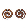 Natural Walnut Wood Pendants X-WOOD-N011-018-1