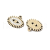 201 Stainless Steel Rhinestone Pendants STAS-V005-05G-04-2
