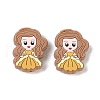 Princess Food Grade Silicone Focal Beads SIL-A008-05C-1