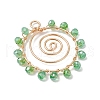 Glass Pendants PALLOY-JF03045-4