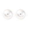 Half Round 304 Stainless Steel Stud Earrings EJEW-A125-80G-S-4