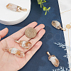 5Pcs Raw Rough Natural Citrine Pendants G-FG0001-11-3