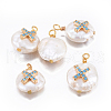 Natural Cultured Freshwater Pearl Pendants PEAR-E013-27A-2