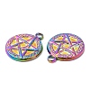 304 Stainless Steel Pendants STAS-Z041-19RC-2