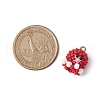 Seed Beads Beaded Charms PALLOY-MZ00360-01-2