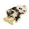 Halloween Alloy Enamel Pendants ENAM-H045-01G-04-2