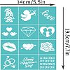 Self-Adhesive Silk Screen Printing Stencil DIY-WH0337-046-2