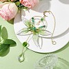 Resin Butterfly Hanging Ornaments HJEW-TA00179-2
