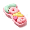 Opaque Resin Cabochons RESI-D275-02B-2