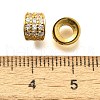 925 Sterling Silver Micro Pave Clear Cubic Zirconia Beads STER-B006-10C-G-2