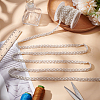 BENECREAT Plastic Bead Gauze Lace Trim OCOR-BC0007-33B-5