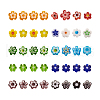300Pcs 10 colors Handmade Millefiori Glass Beads LAMP-TA0002-05-10