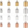 Unicraftale 32Pcs 16 Style Ion Plating(IP) 304 Stainless Steel Cord Ends STAS-UN0027-89-1