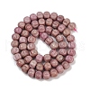 Natural Rhodonite Beads Strands G-Z080-B19-8x6mm-3