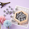 Natural Wooden Beads WOOD-TAC0010-04B-15