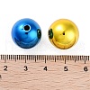 UV Plating Rainbow Iridescent Acrylic Beads X-OACR-F009-02-3