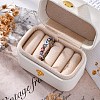 201 Stainless Steel Open Cuff Rings for Women RJEW-F172-02P-4