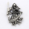 Retro Grim Reaper 304 Stainless Steel Gothic Pendants STAS-F006-008-1