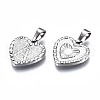 Non-Tarnish 304 Stainless Steel Pendants STAS-S119-011-01-4