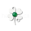 Clover Connector Charms PALLOY-JF03507-3