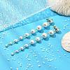 2 Pairs Shell Pearl Tassel Stud Earrings for Women EJEW-JE06195-4