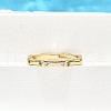 Adjustable Brass Micro Pave Clear Cubic Zirconia Finger Rings for Women RJEW-H247-11G-3
